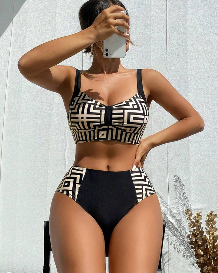 Adele™ | Dwuczęściowe bikini z graficznym wzorem