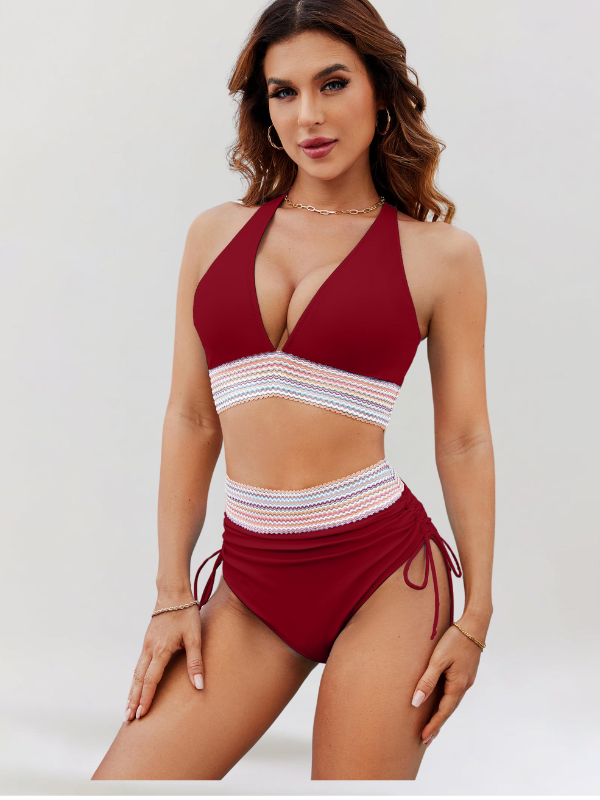 Lidia™ | Bikini z Wysokim Stanem i Efektem Modelującym Brzuch