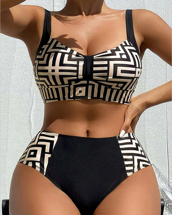 Adele™ | Dwuczęściowe bikini z graficznym wzorem