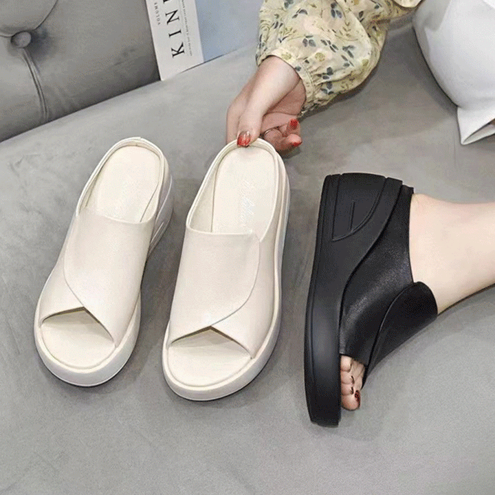 Comforta™ | Damskie Sandały na Miękkiej Koturnie