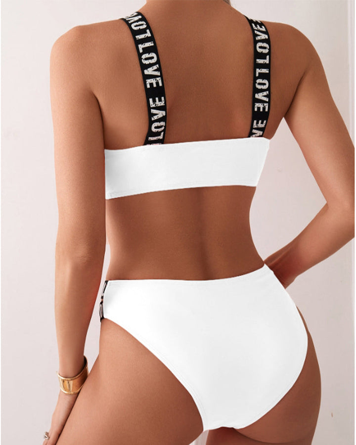Love™ | Dwuczęściowe bikini z elastycznymi napisami