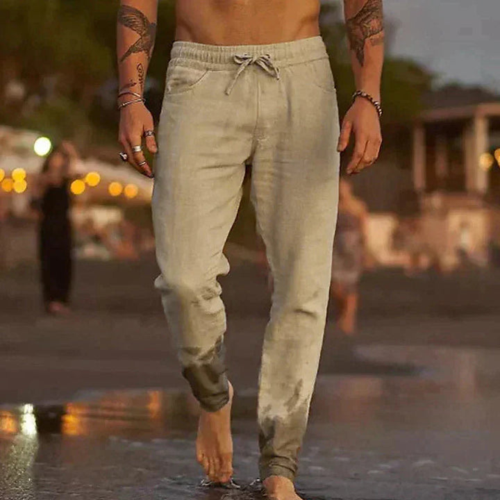 Lenoir™ | Pantalony na plażę z płótna