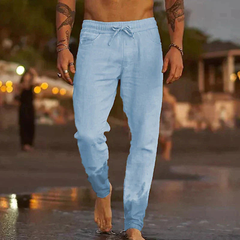 Lenoir™ | Pantalony na plażę z płótna