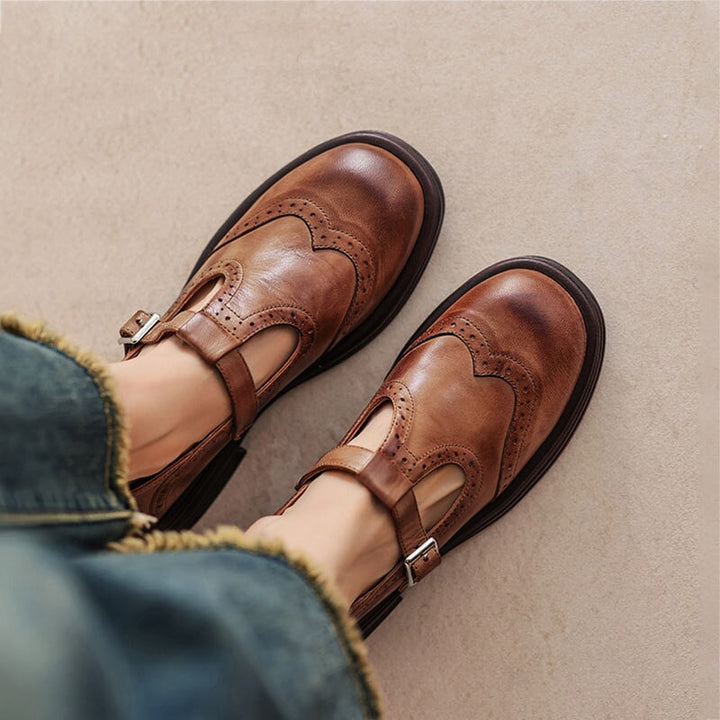 VELDA™ | Eleganckie skórzane buty Mary Jane
