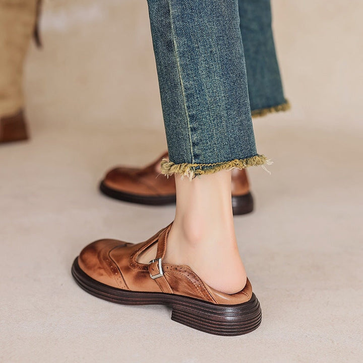 VELDA™ | Eleganckie skórzane buty Mary Jane